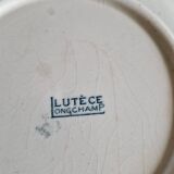 Set of 6 deep plates in Terre de fer, Lutece Longchamp model