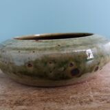 Stoneware bowl signed Fontgombault