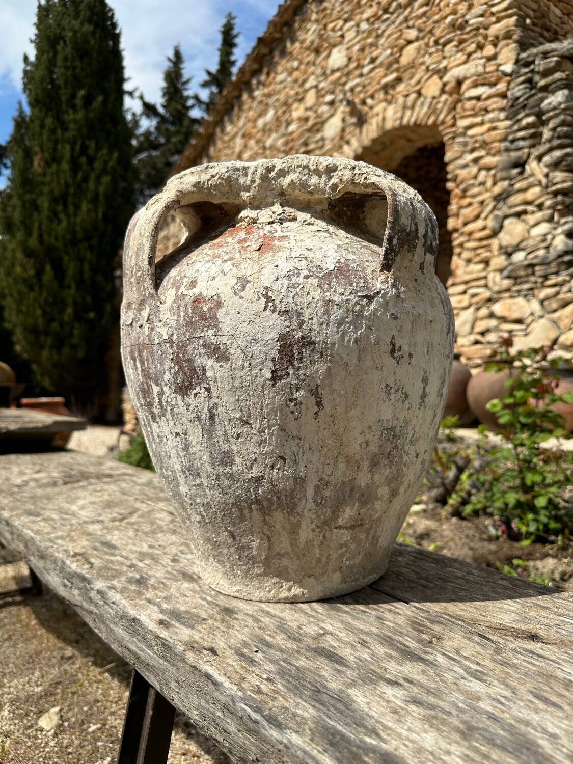 Terracotta pottery jar