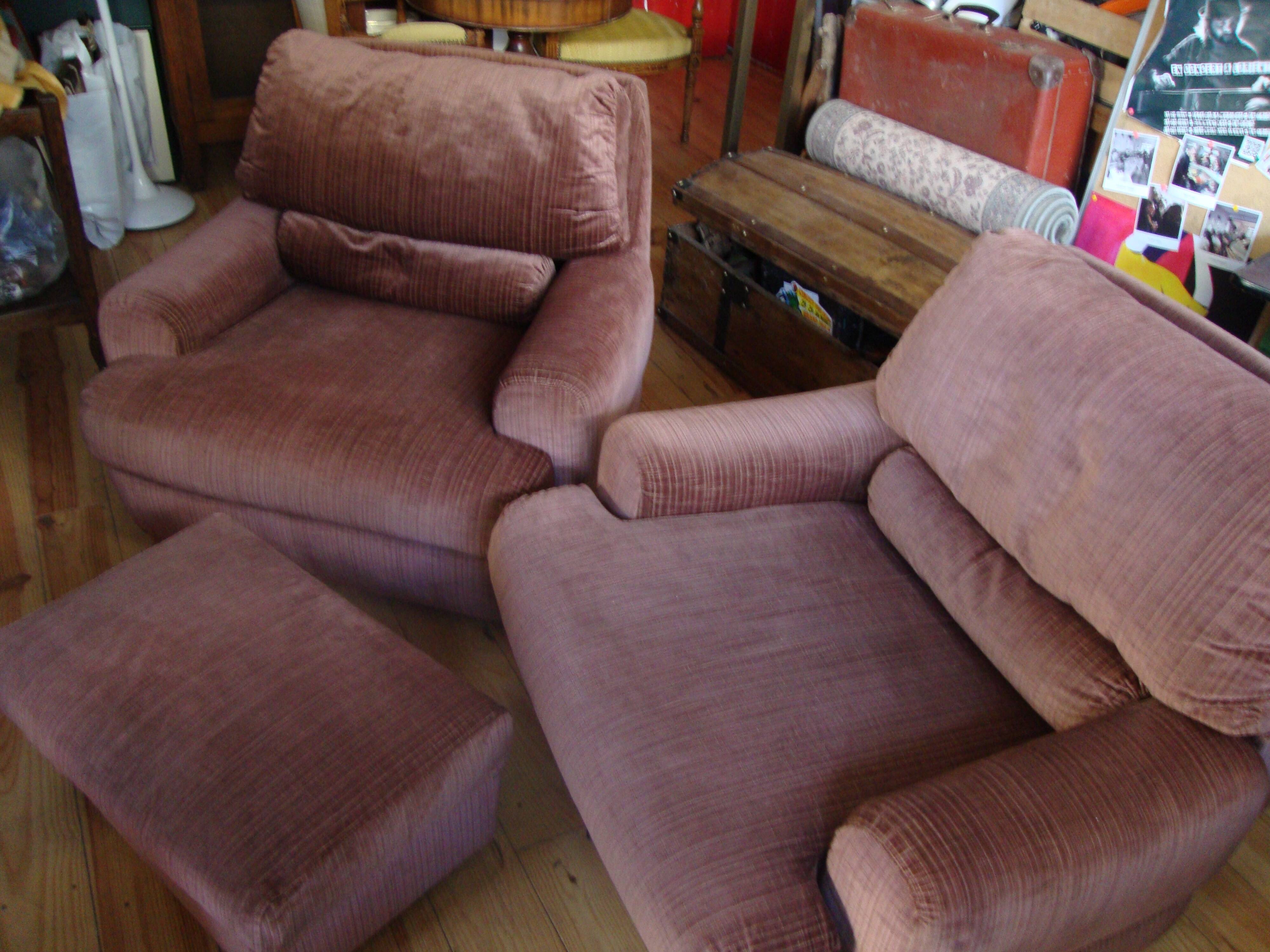 Burov armchair and foot rest