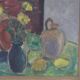 Nature morte : Vases et fruits par T.S.