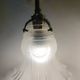 Swan neck wall lights in porcelain, brass and glass - mid 20th century.