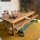 Tabouret tripode brut