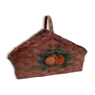 Panier vintage en bois de châtaignier