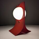 Red Acrylic Area Type Table Lamp by Neal Small, 1960s