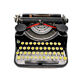 Underwood Portable 4 Bank Typewriter Revised New Black Ribbon 1930