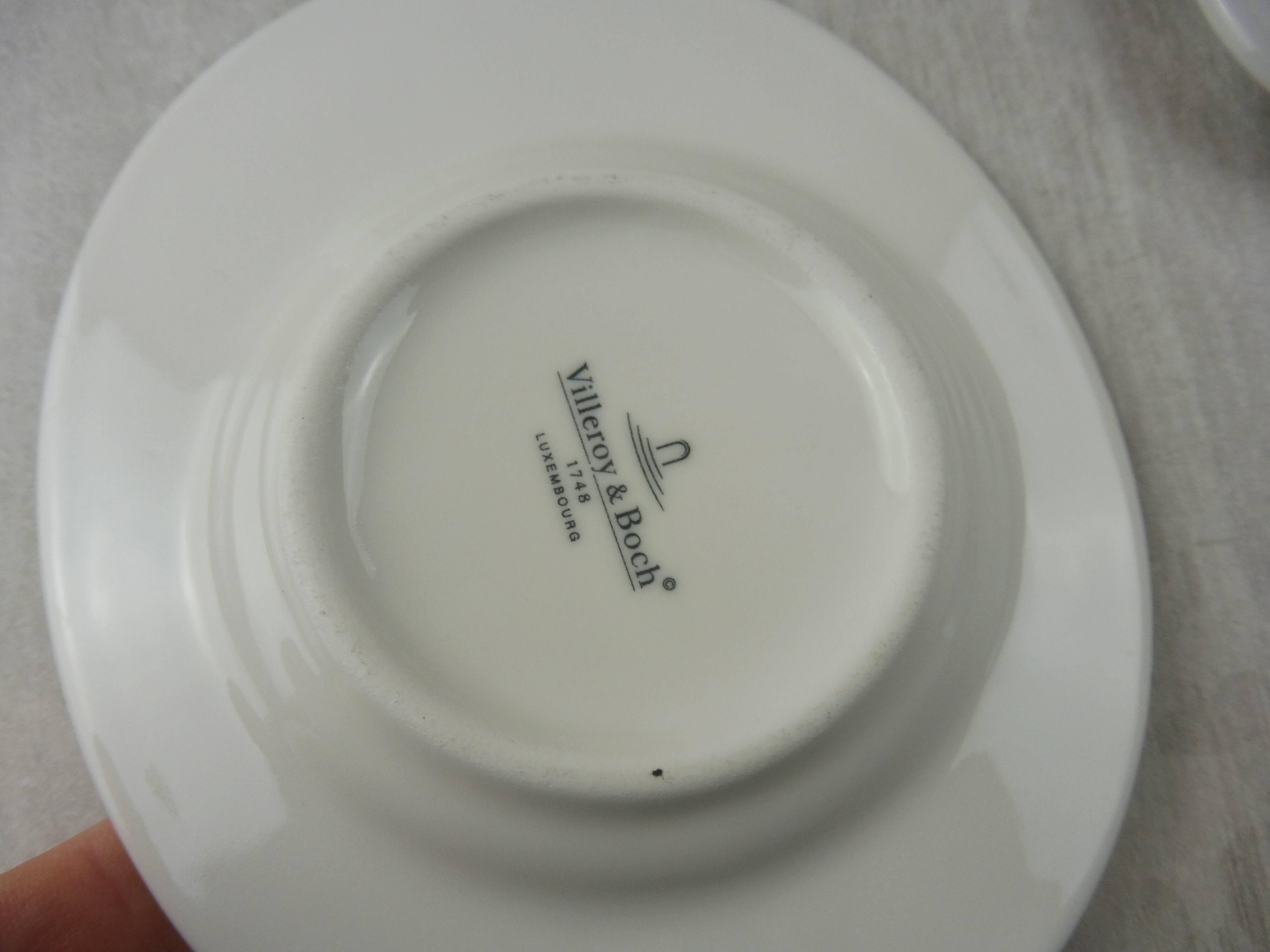 Coffee service plate - cup, paint palette décor, Villeroy - Boch