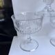 Set of 6 mismatched crystal champagne glasses 50-60s
