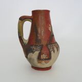 Iddeqi Kabyle pottery, Kabyle pitcher, Berber. Kabyle folk art. The 50's