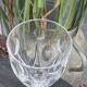6 large old-cut crystal wine glasses, magnificent patterns