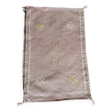 Cactus Silk Cushion Cover 60 x 40 cm eggplant color