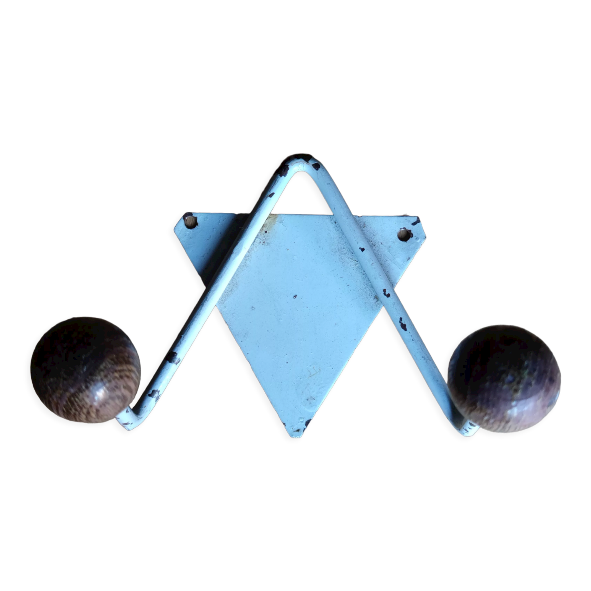 Double wood/metal hook