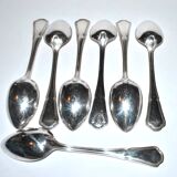 Ercuis set of 7 victoria silver-plated soup table spoons - spatours net