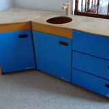 Corner kitchen in wood / dinette brand WESCO, vintage 90s