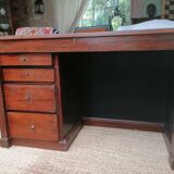 19th century rosewood desk and marquetry decorations