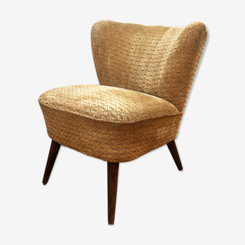 Vintage velvet cocktail chair