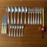 Apollo silver metal cutlery set