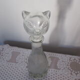 Glass cat shape bottle