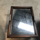Vintage bar trolley service with detachable mirror service tray