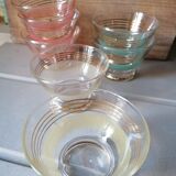 Set of 7 granite glass cups