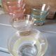 Set of 7 granite glass cups