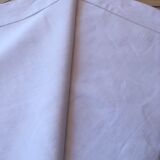 Old white linen sheet with days and monogram TD 168 X 300 cm
