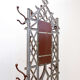 Coat rack or hall tree, 19th century - patinated cast iron imitating bamboo