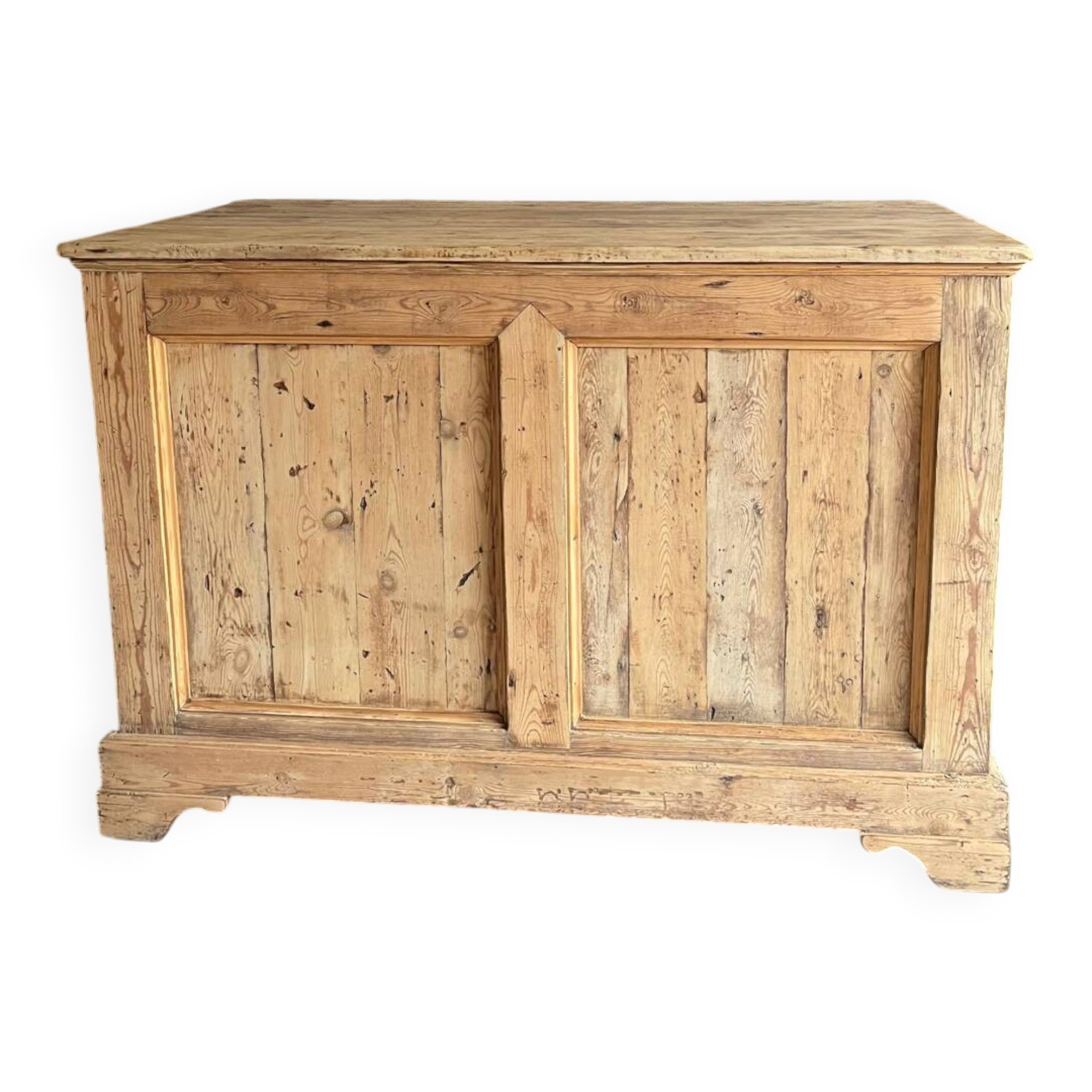 Old solid pine counter