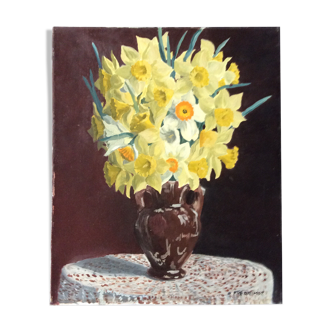 Dadjunct Bouquet oil painting