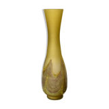 Vase en pâte de verre à long col