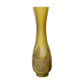 Vase en pâte de verre à long col