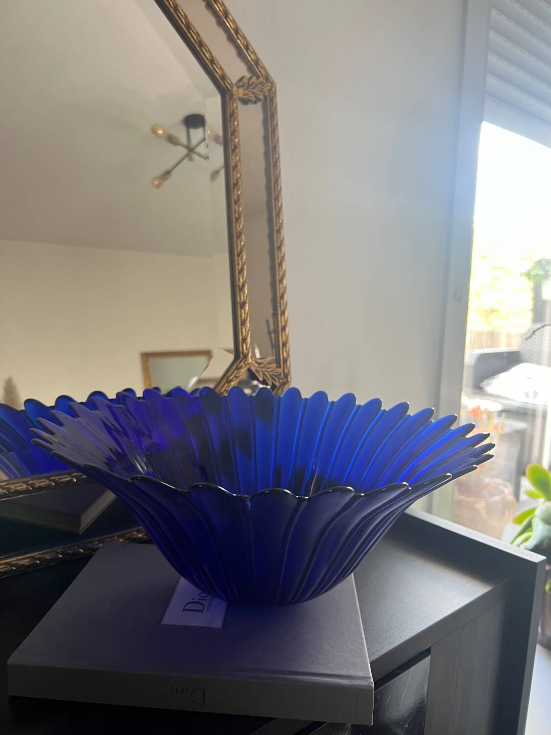 Blue dish