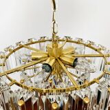 1 of 2 Crystal Glass Chandelier by J.T. Kalmar