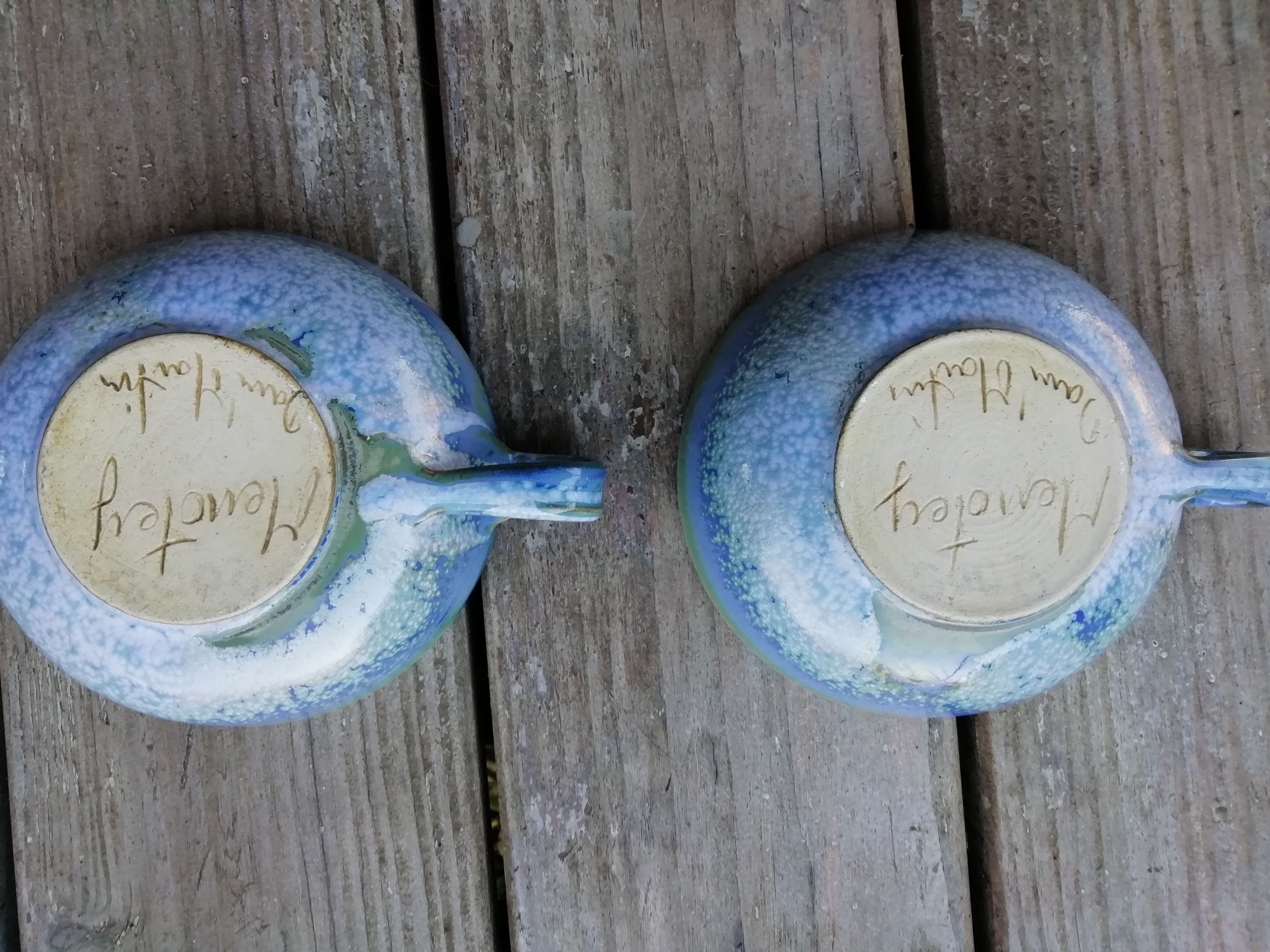 Pair of artisanal cups