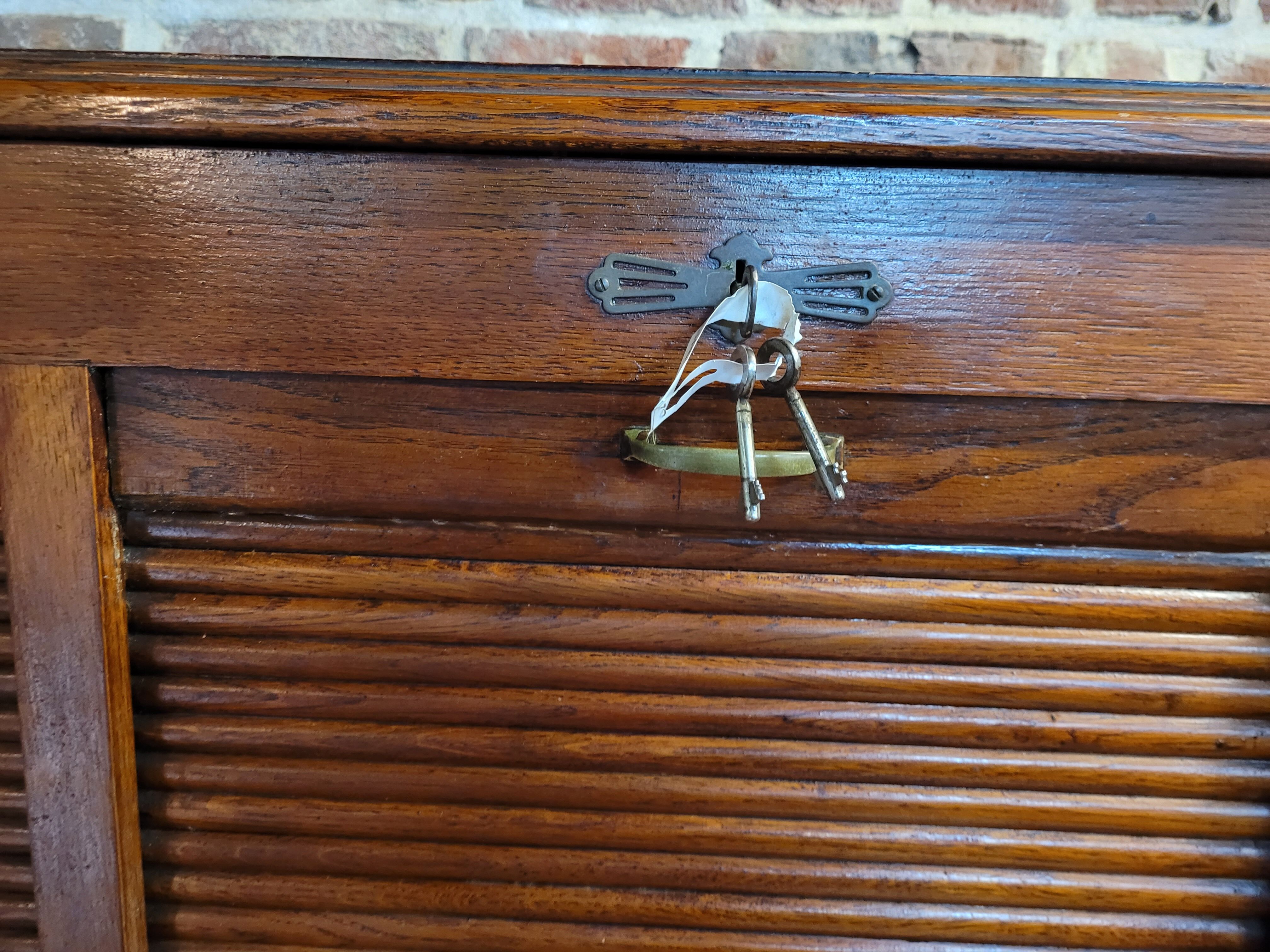 Old oak triple curtain binder