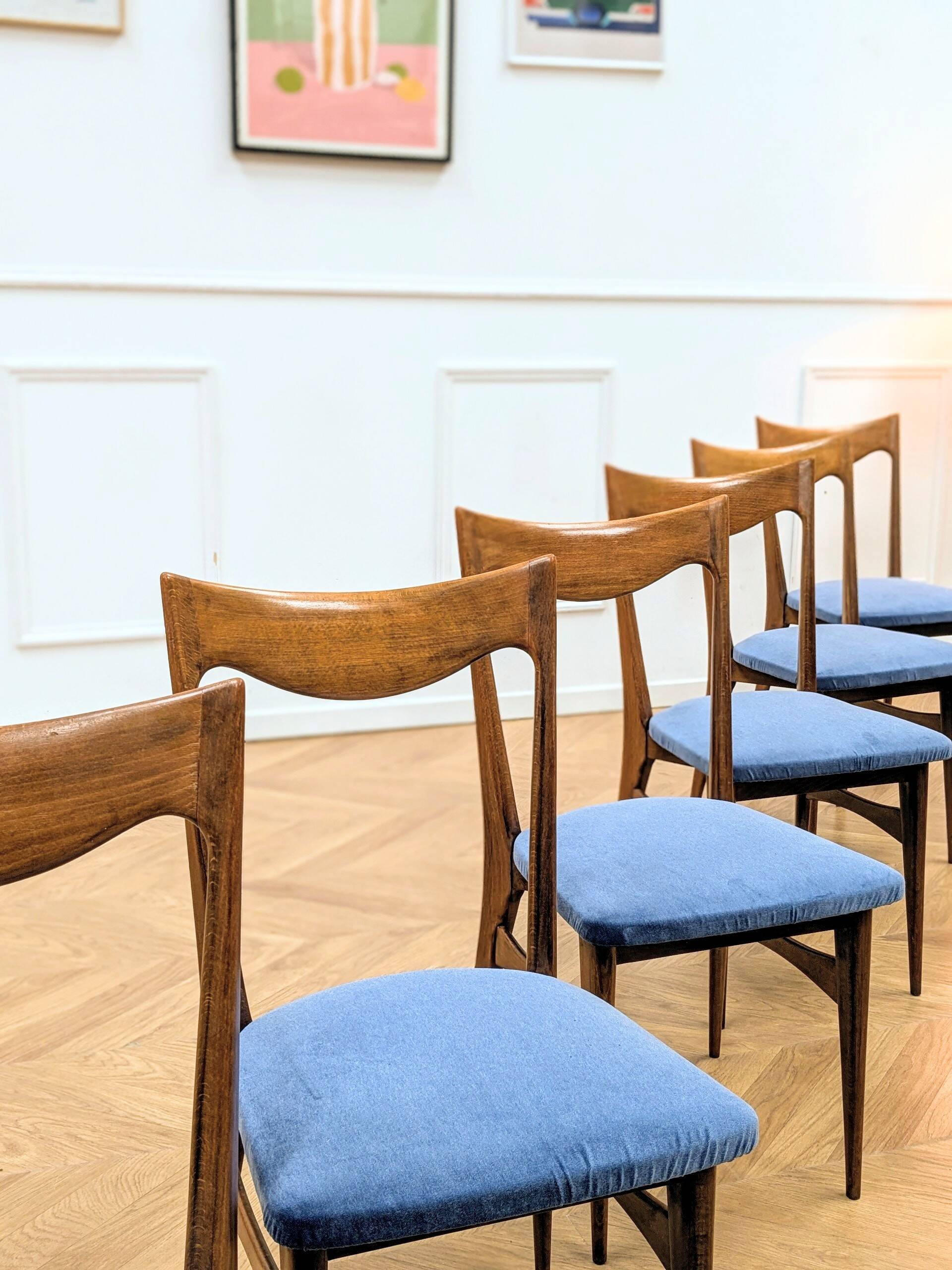 Set of 6 Scandinavian chairs