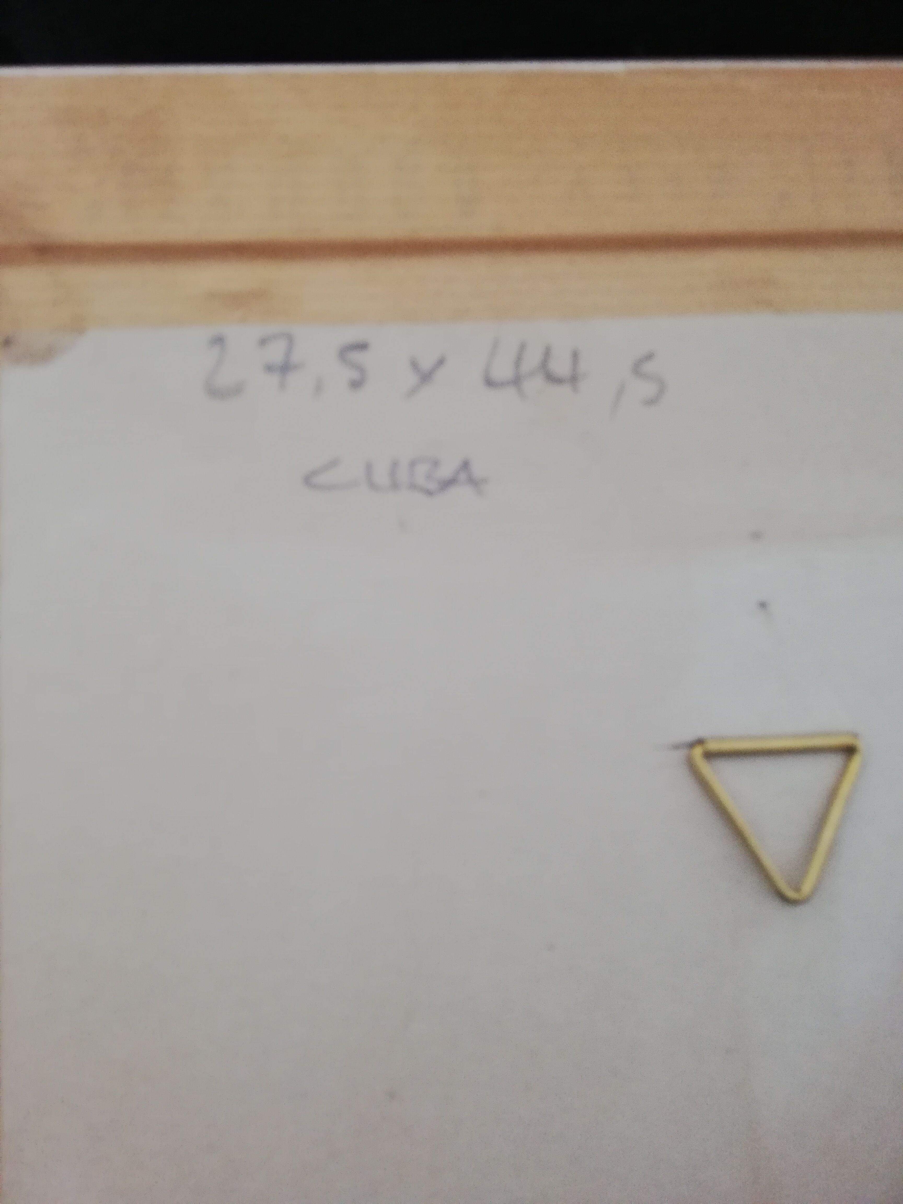 Tableau décoratif avec feuille de tabac de CUBA