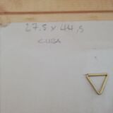 Tableau décoratif avec feuille de tabac de CUBA