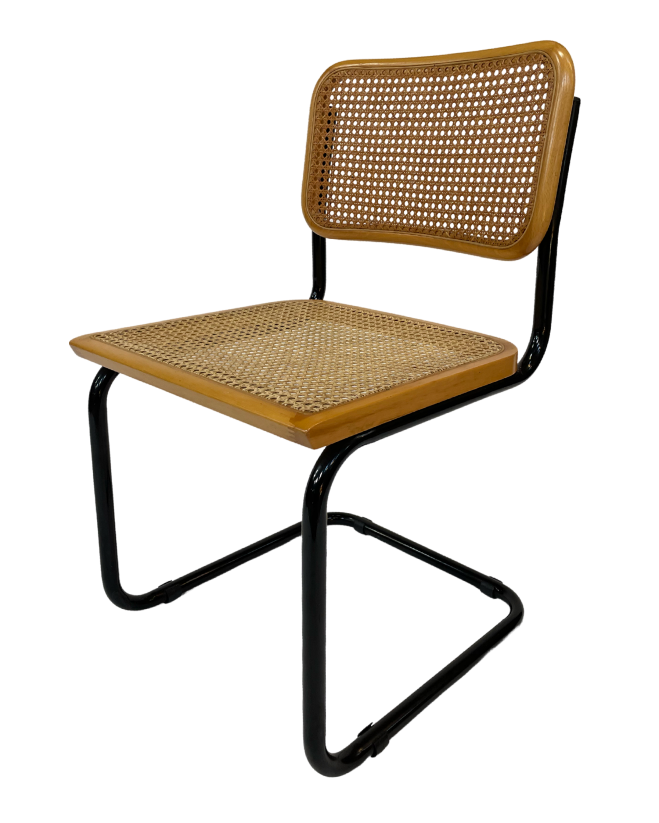 Chaise design Cesca modèle b32 en noir