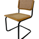 Chaise design Cesca modèle b32 en noir