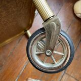 Golden trolley on wheels