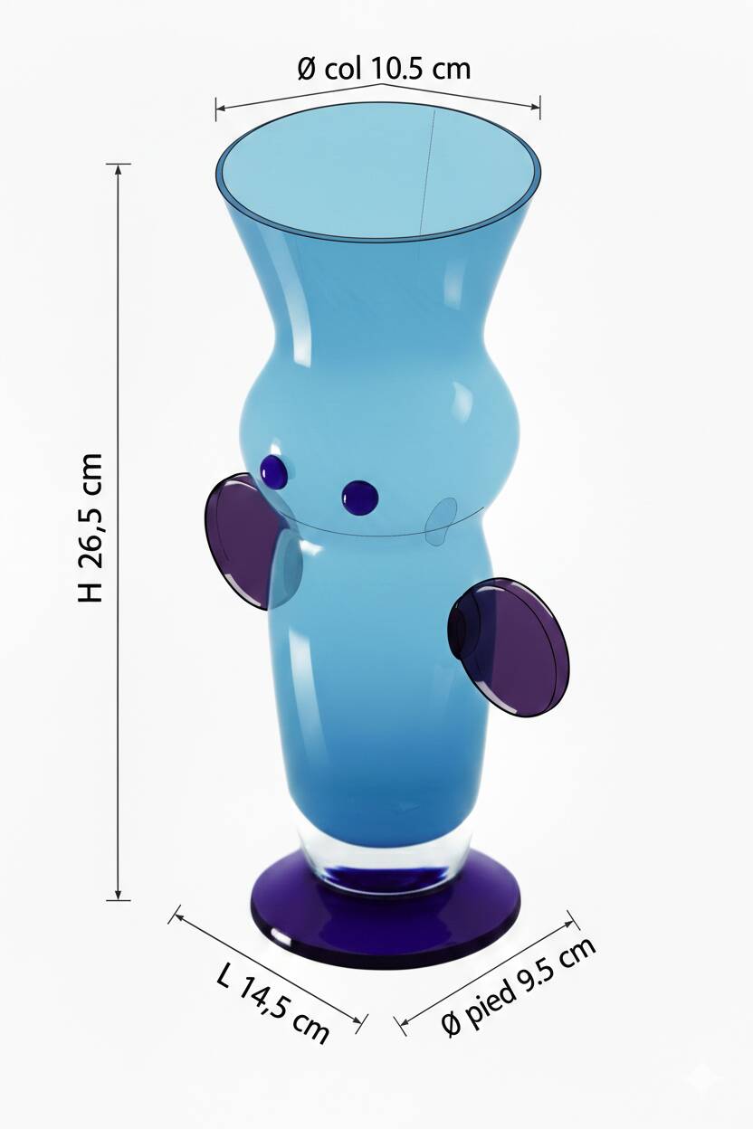 Important vase sculpture "character" – Jiří Šuhájek for B.A.G. & Barovier