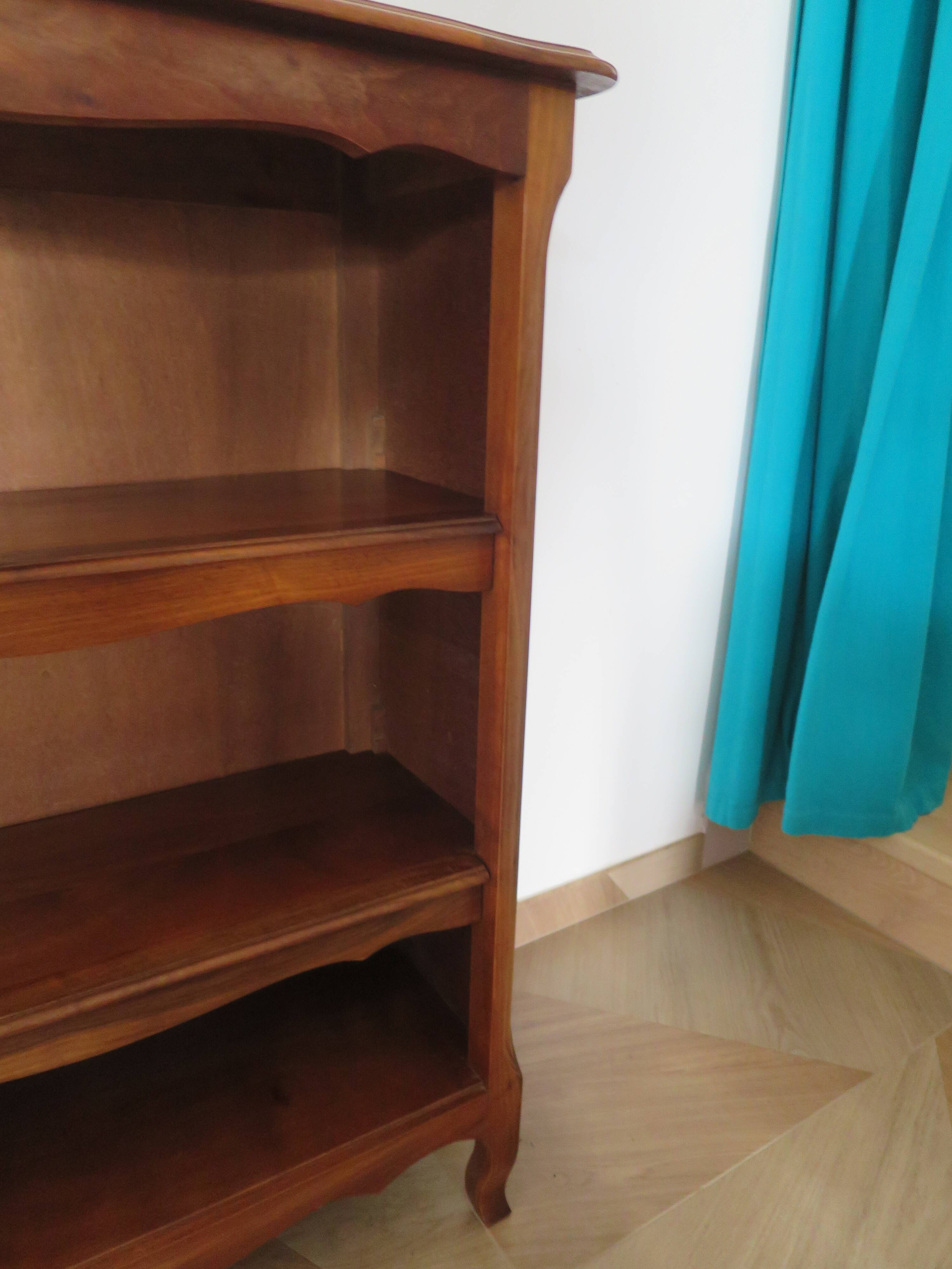 bibus 2 shelves - Small bookcase - Solid wood - Louis XV style