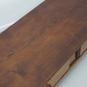 Table basse rustique en châtaignier de style campagnard espagnol du XIXe siècle