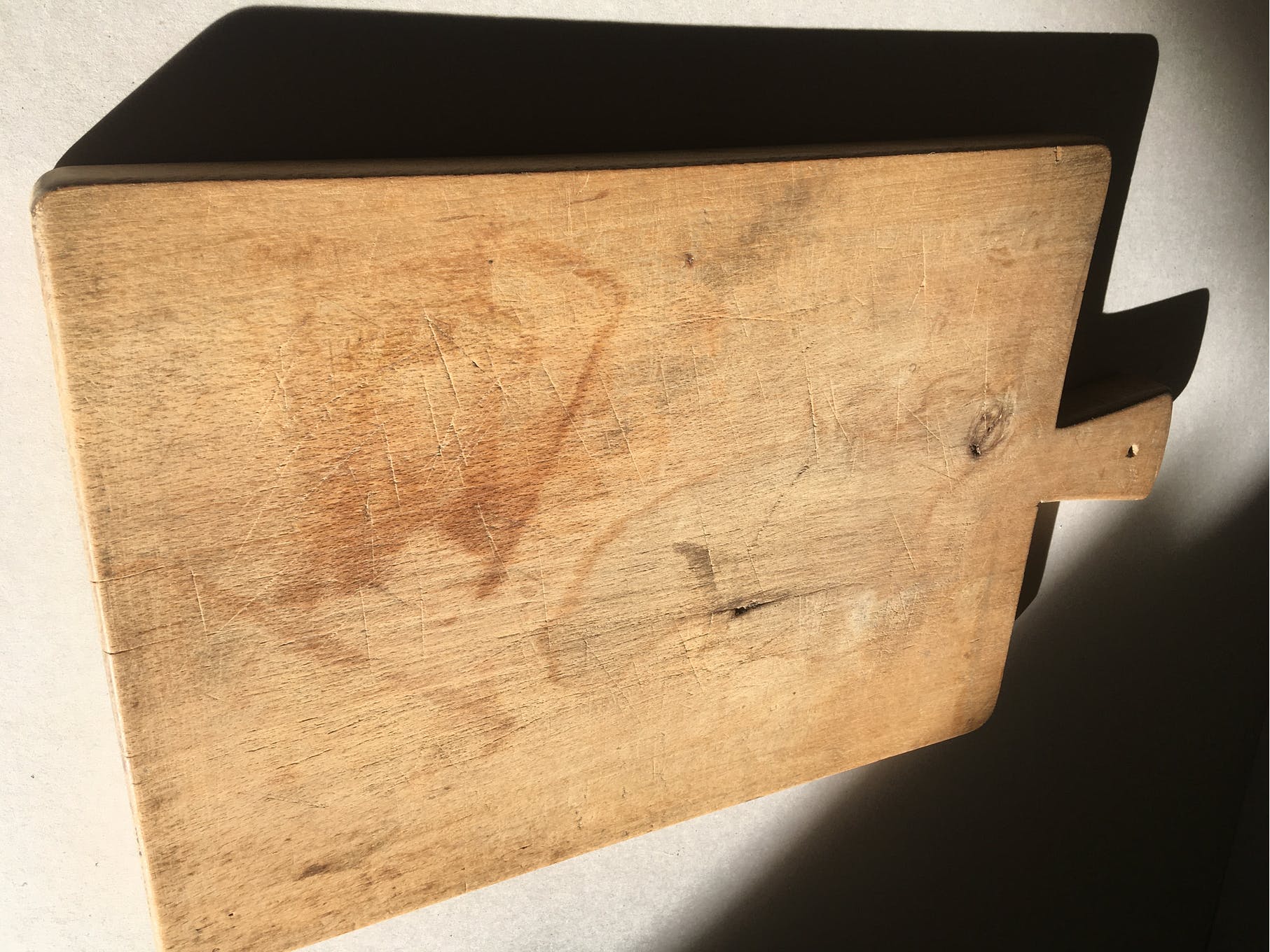 Vintage beech wood cutting board