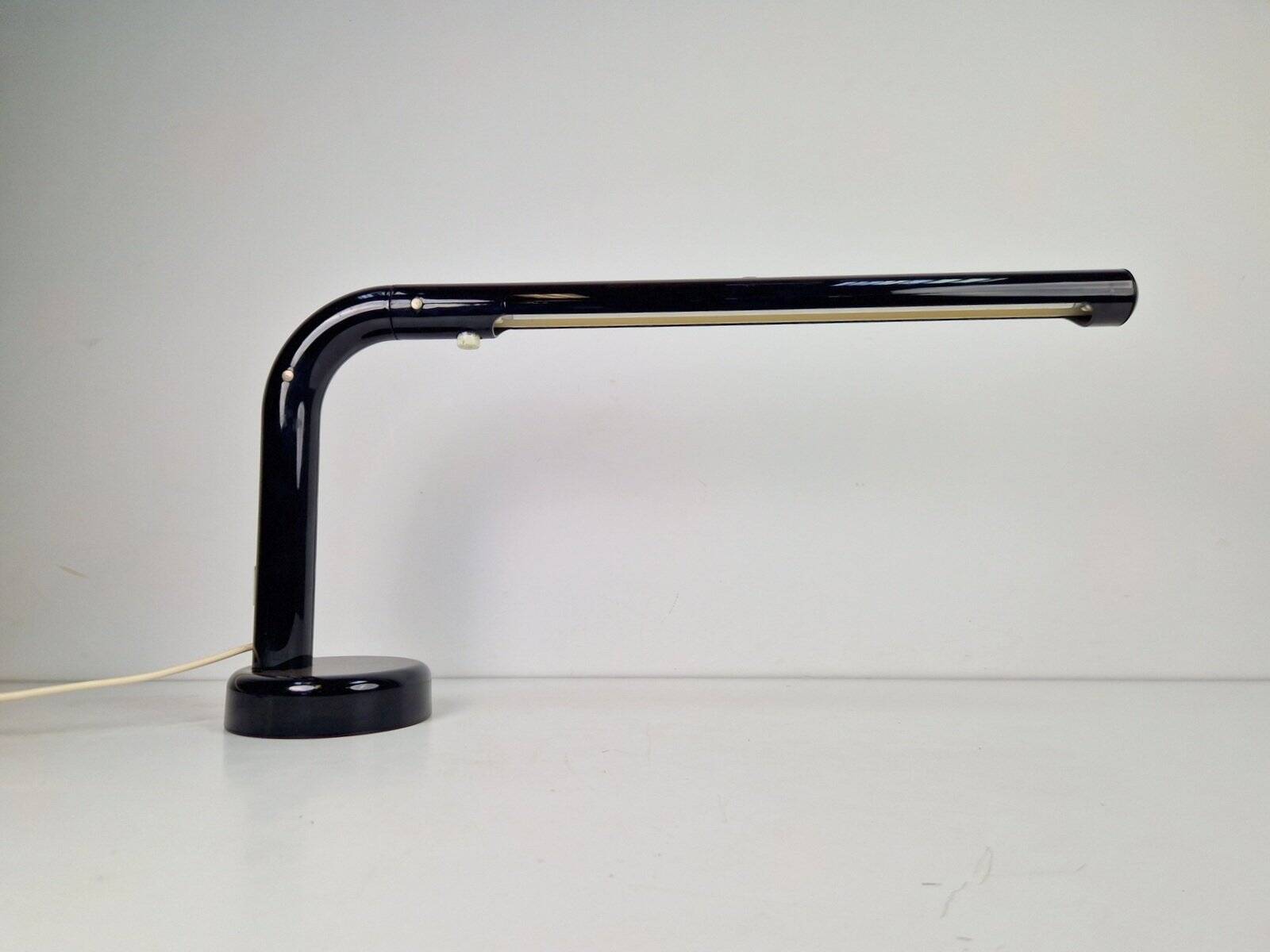 Vintage Black Tube Desk Lamp by Anders Pehrson for Atelje Lyktan, 1970s
