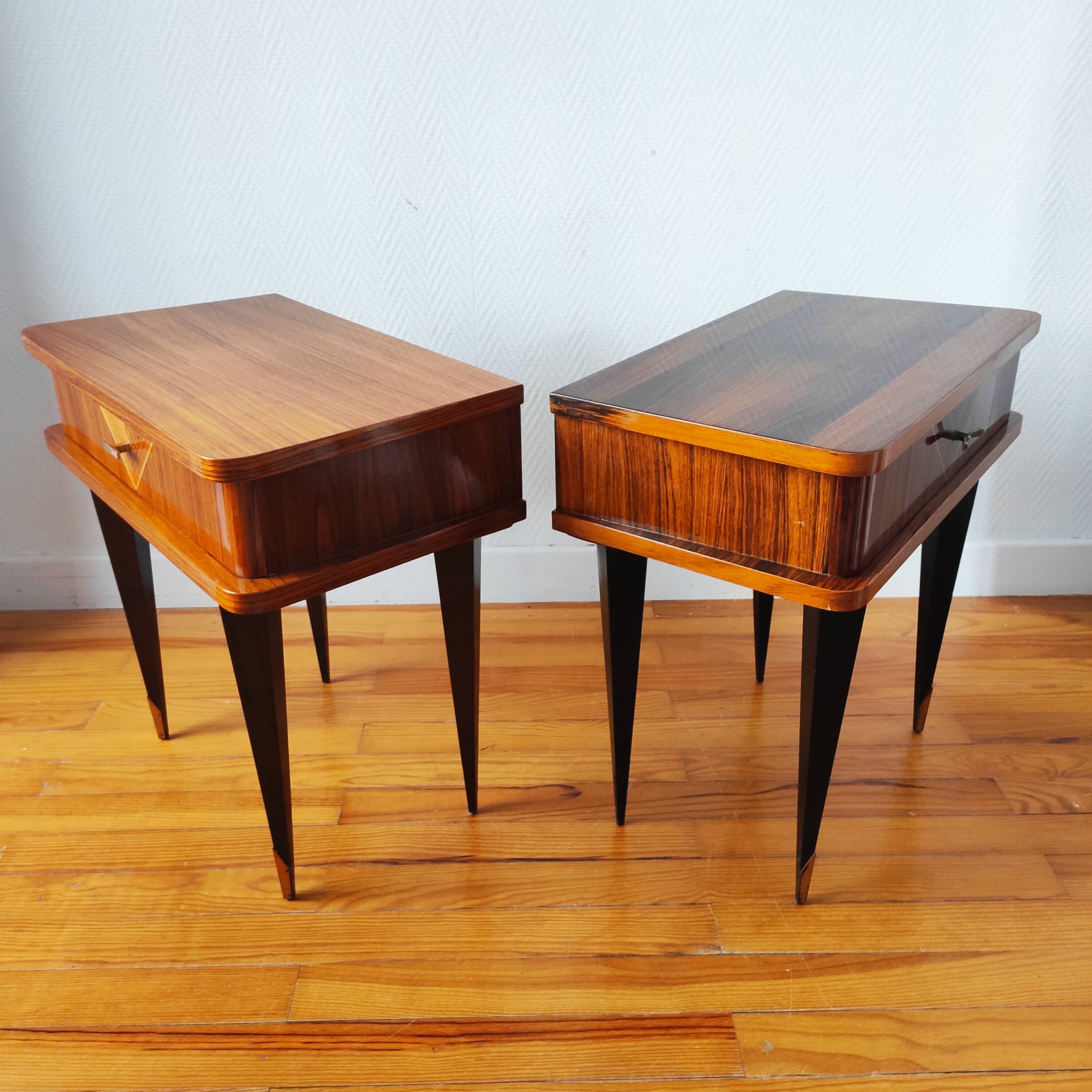 Pair of vintage bedside tables 1965