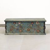 Painted Folk Art Marriage Chest