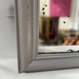 Louis Philippe mirror in wood and patinated stucco, 19th century