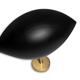 Pair of Italian black shell appliques